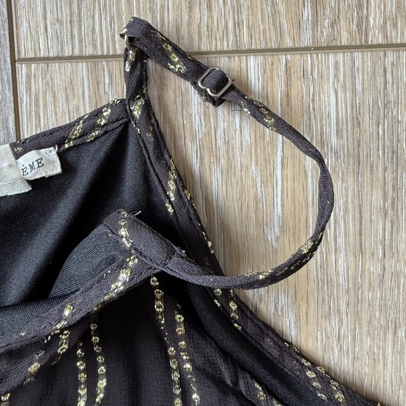 EN Crème sheer strap shoulder dress size L - Picture 5 of 9